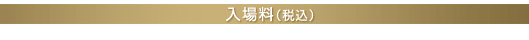 入場料(税込)