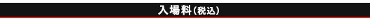 入場料（税込）