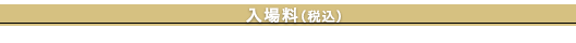 入場料（税込）