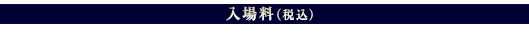 入場料(税込)